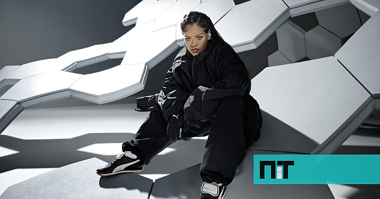 Rihanna lan a sapatilhas inspiradas em Eus bio e Pel NiT