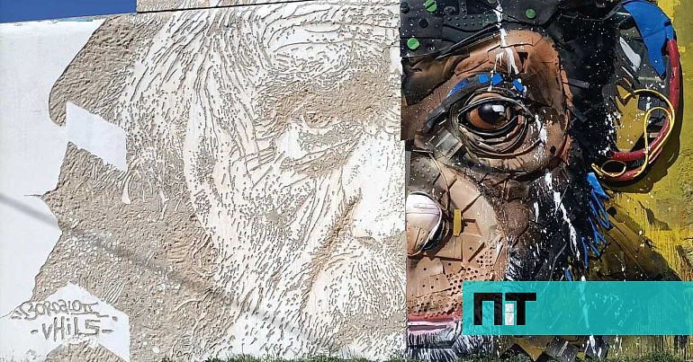 Vhils und Bordalo II kamen zusammen, um den Straßen Lissabons ein weiteres Kunstwerk zu schenken – NiT