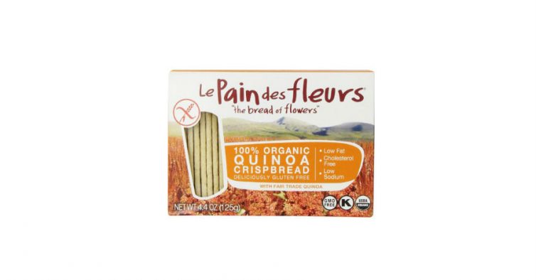Le Pain Des Fleurs Organic Crisp Bread Quinoa, 4.41 Oz 