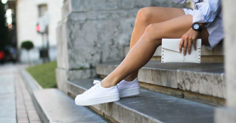 tênis couro puma vikky stacked feminino