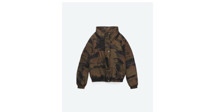 Casaco camuflado zara cheap