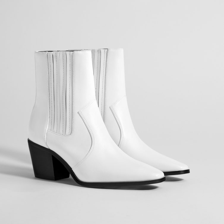 botins brancos
