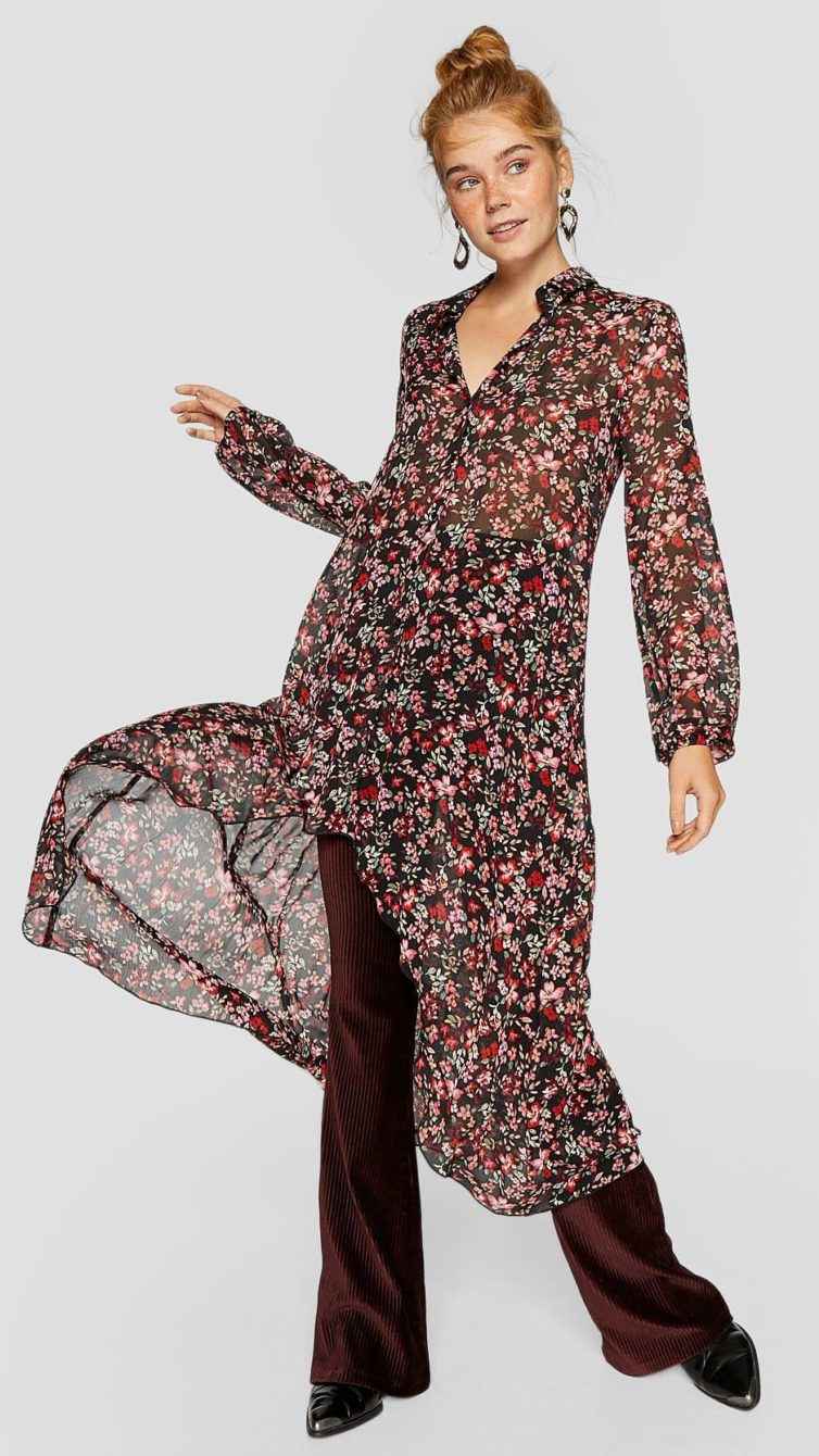 vestido por cima da calça