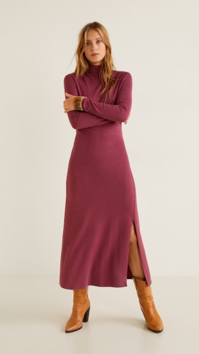 vestidos pelo joelho