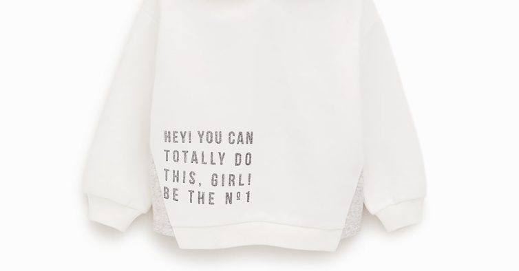 Sweatshirt com texto (12,95€)