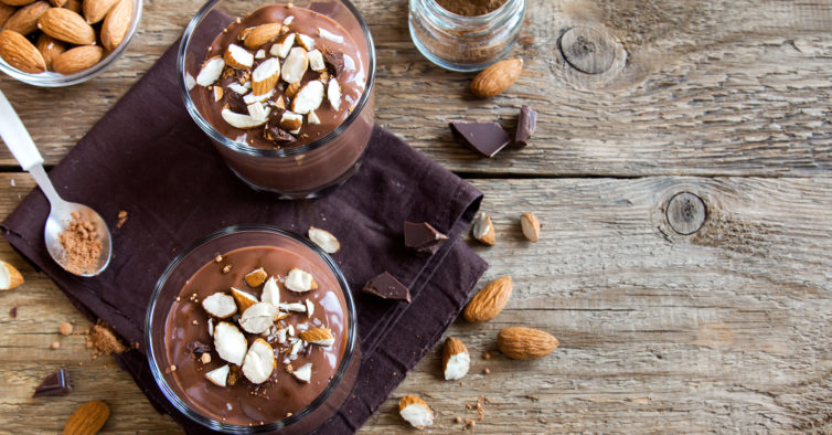 Mousse de alfarroba