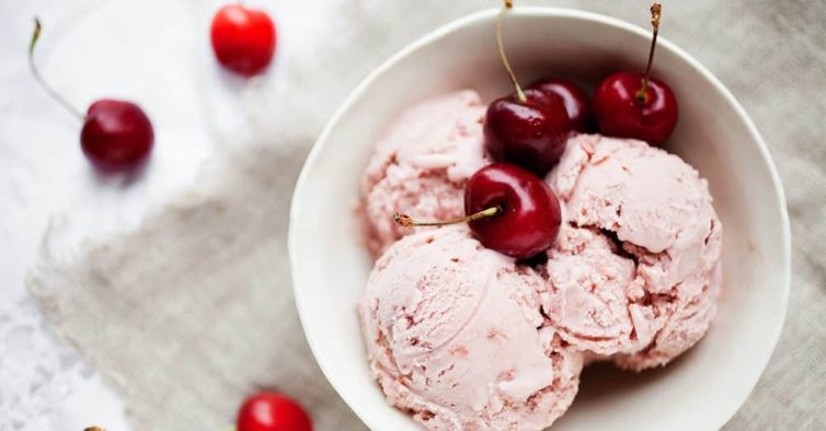 Gelado de cereja