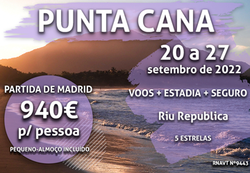 A conta perfeita: 7 noites em Punta Cana + voo + hotel tudo incluído = 940€