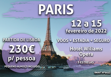 Última hora: 3 noites em Paris por 230€ no Dia dos Namorados