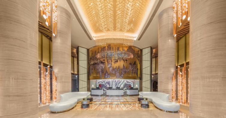 O luxuoso lobby
