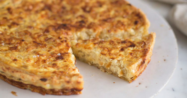 Quiche low carb de atum