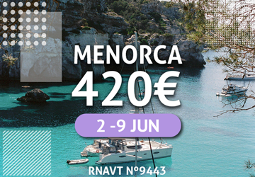 Não perca esta semana de sonho em Menorca por apenas 420€