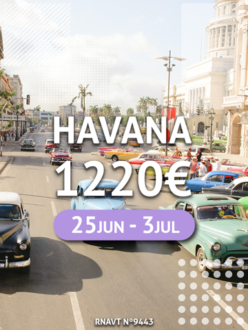 Temos um incrível programa tudo incluído para Cuba por apenas 1220€