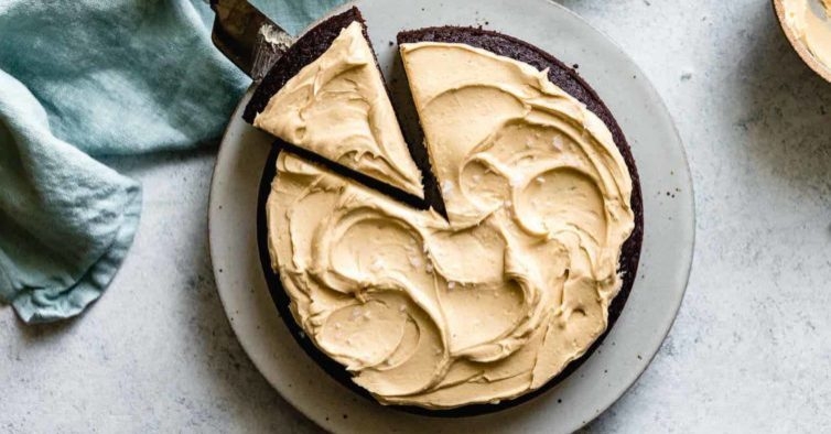 Chocolate and peanut butter cake