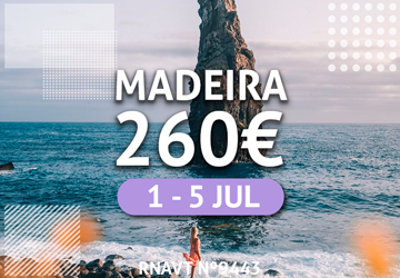 Temos uma viagem para a Madeira por apenas 260€ num hotel com vista para o mar