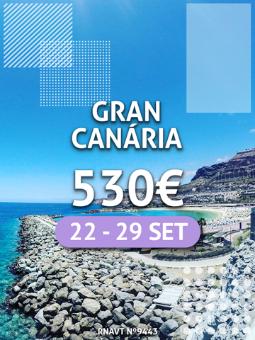 Não perca uma semana relaxante na Gran Canária por apenas 530€