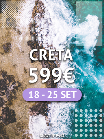 Quer passar férias na Grécia? Temos um pacote tudo incluído para Creta por 599€