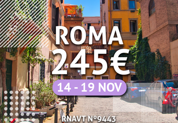 Faça já as malas: 5 noites em Roma com voo e alojamento por apenas 245€
