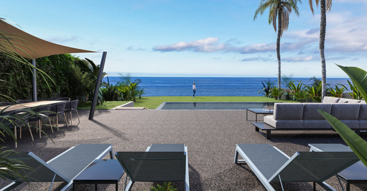 A nova e luxuosa villa de sonho da Madeira tem vistas deslumbrantes para o Atlântico