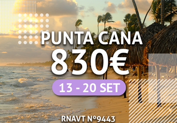 Temos uma nova oferta para Punta Cana por 830€ num hotel de 5 estrelas