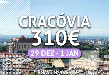 Alerta, Passagem de Ano: Porto — Cracóvia por apenas 310€ (com voo e hotel)