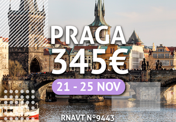 Temos um pacote incrível para Praga por apenas 345€ por pessoa