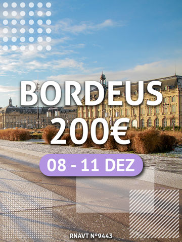 Aproveite os feriados de dezembro e vá até França por apenas 200€