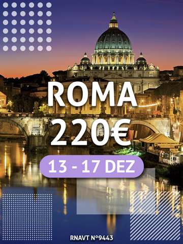 Esta maravilhosa escapadinha de 4 noites para Roma só custa 220€