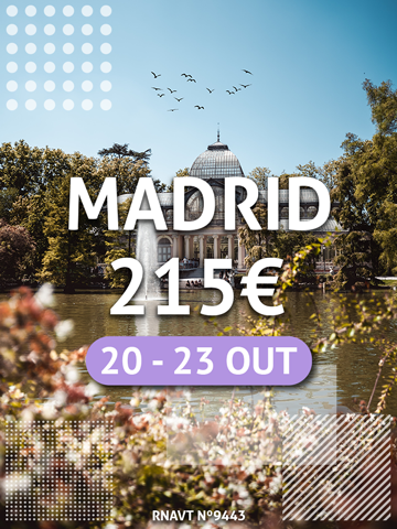 Escapadinha flash: 3 noites em Madrid por apenas 215€ (com voo e hotel)