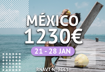 Esta semana de sonho no México só custa 1230€ com tudo incluído