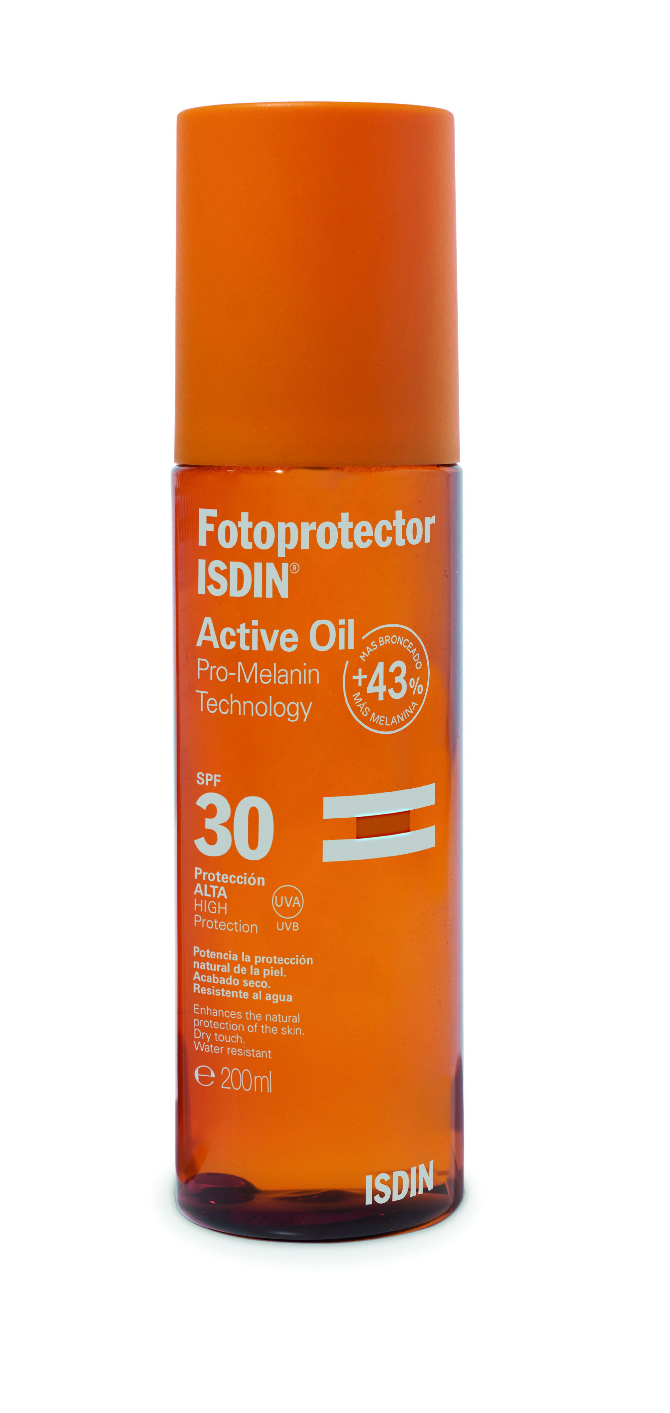 Pele sensível — Fotoprotector Active Oil ISDIN (27€)
