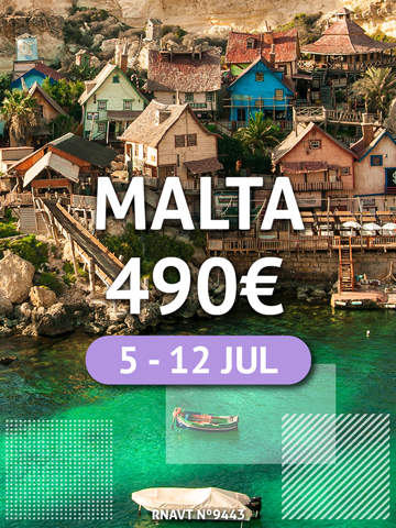 Imperdível: esta semana em Malta custa apenas 490€
