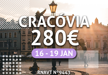 Imperdível: 3 noites em Cracóvia por apenas 280€ (com voo e hotel incluídos)