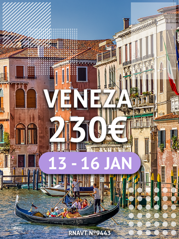 Atenção, casais: esta escapadinha para Veneza custa apenas 230€ (com voo e hotel)