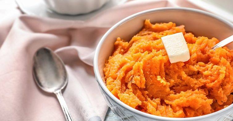 Puré de batata doce