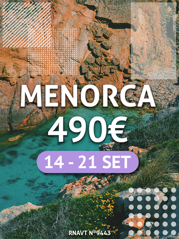 Esta viagem imperdível para Menorca só custa 490€ — já inclui voo e hotel