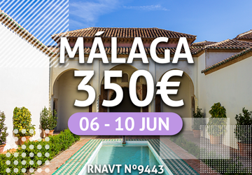 Esta escapadinha em Málaga para aproveitar os feriados de junho só custa 350€