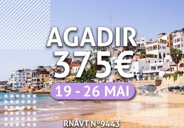 Fãs de praia, temos uma semana em Agadir por apenas 375€ com tudo incluído