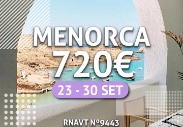 Descubra os recantos únicos de Menorca por 720€ (com voos e hotel)