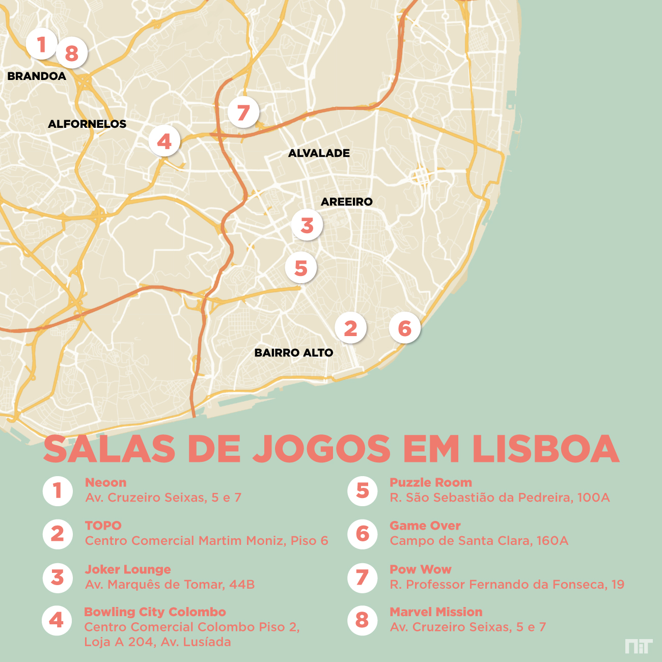 Como chegar a ÉMECÊ - Salão de Jogos em Lisboa através de