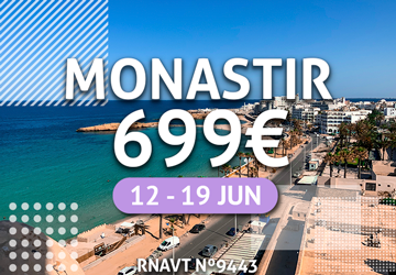 Temos um pacote tudo incluído para a Tunísia por apenas 699€