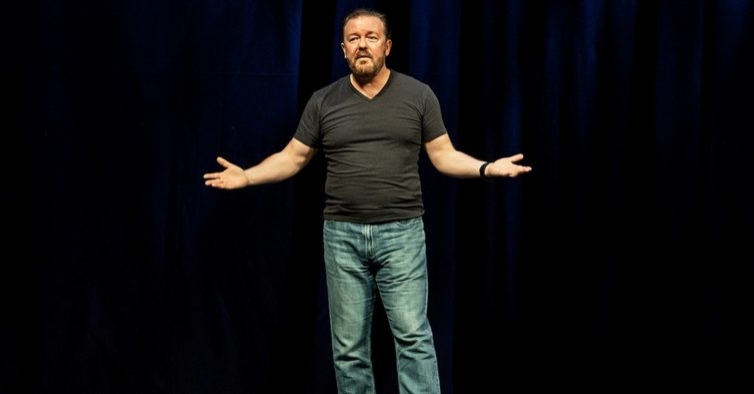 Já eram: bilhetes para Ricky Gervais esgotaram em 48 horas e ator