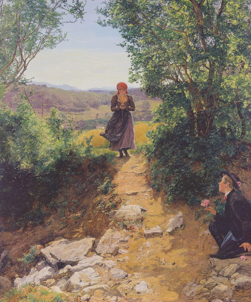 ¿La mujer está enviando mensajes de texto en un iPhone en esta pintura de 1860?  – Nuevo Testamento