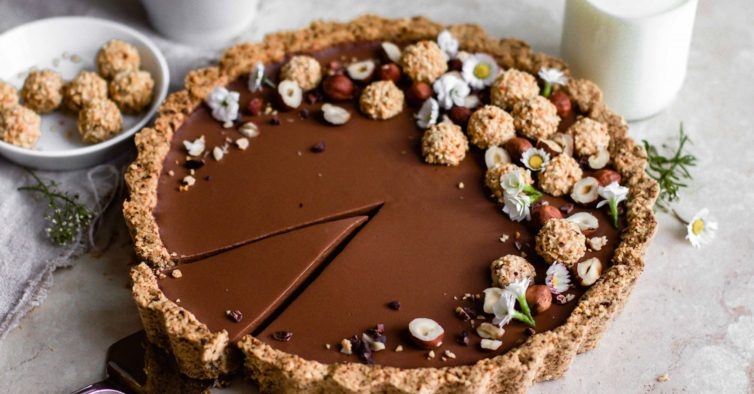 Tarte de chocolate negro