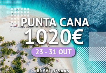 Temos 7 noites inesquecíveis em Punta Cana com tudo incluído por 1020€