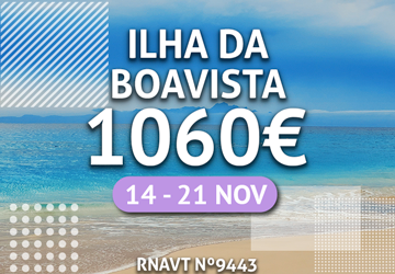 Esta semana na Ilha da Boavista custa 1060€ com tudo incluído