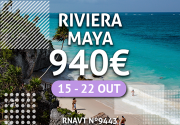 Temos uma viagem de sonho para a Riviera Maya por apenas 940€ com tudo incluído