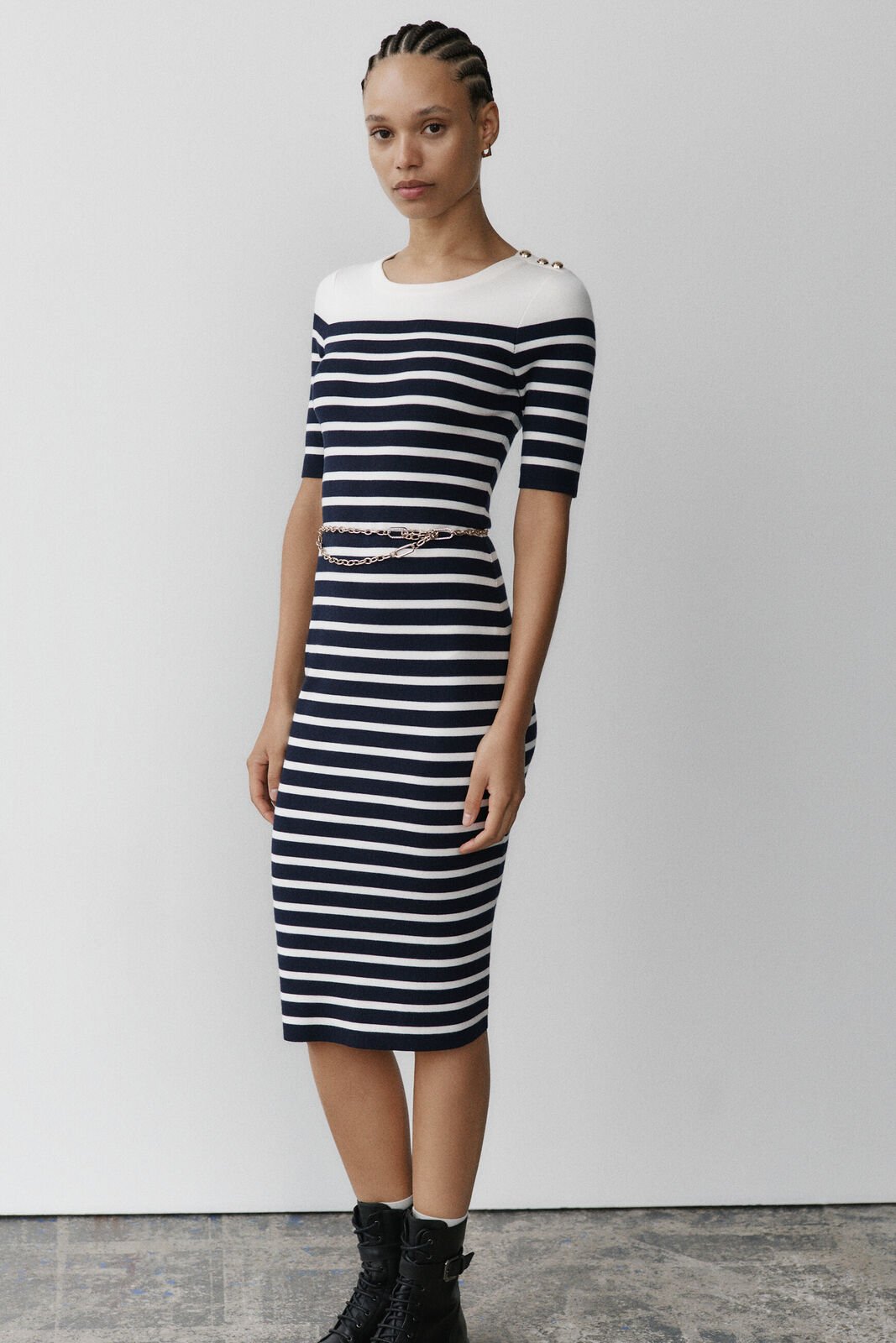 vestido riscas