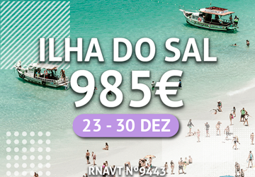 Passe o Natal na Ilha do Sal por apenas 985€ (com voos e hotel incluídos)