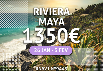 Temos uma sugestão imperdível para a Riviera Maya por 1350€ num hotel de 5 estrelas